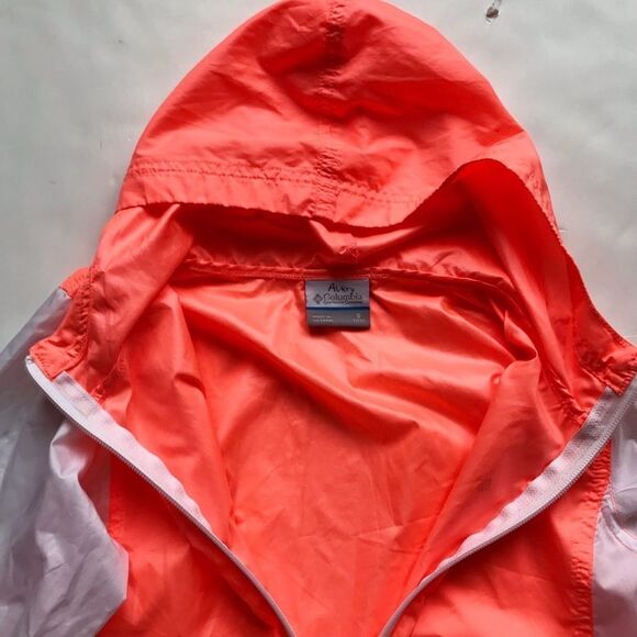 Columbia half zip hooded windbreaker EUC S(7-8Y) - Picture 3 of 6